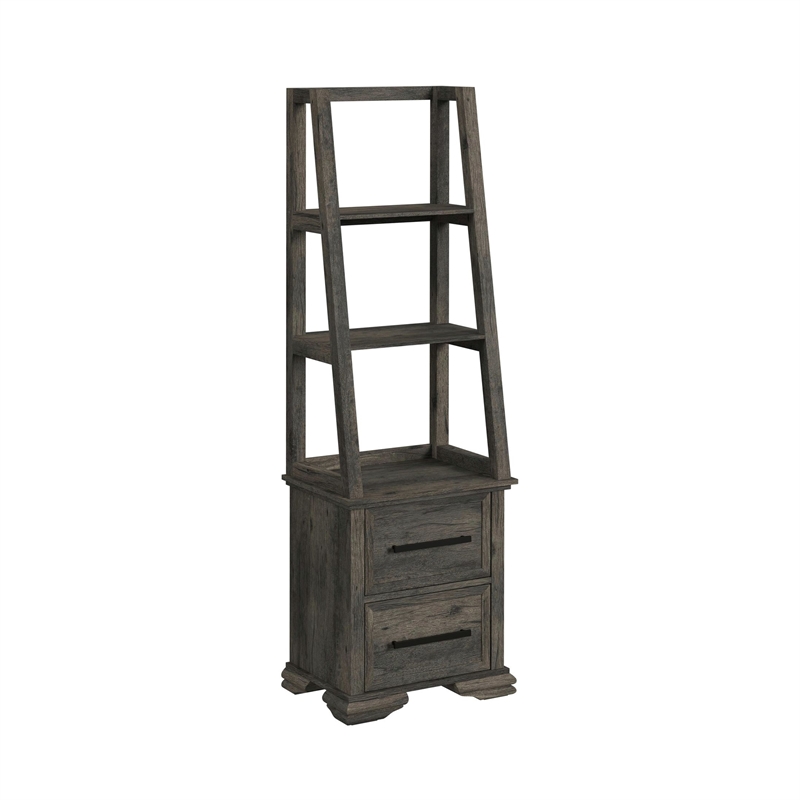 Picket House Furnishings Hyde 3PC Entertainment Unit With 82'' TV Console in Charcoal