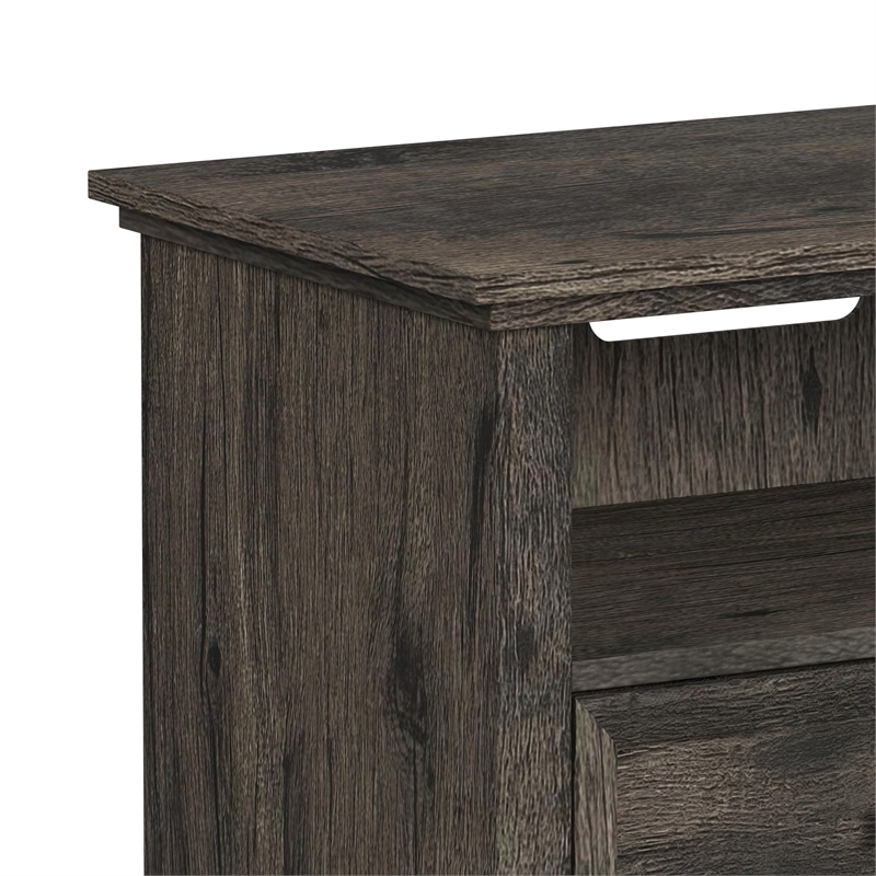 Picket House Furnishings Hyde 3PC Entertainment Unit With 71'' TV Console in Charcoal