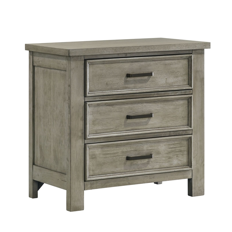 Picket House Furnishings Damen King Storage 3PC Bedroom Set in Drift Grey