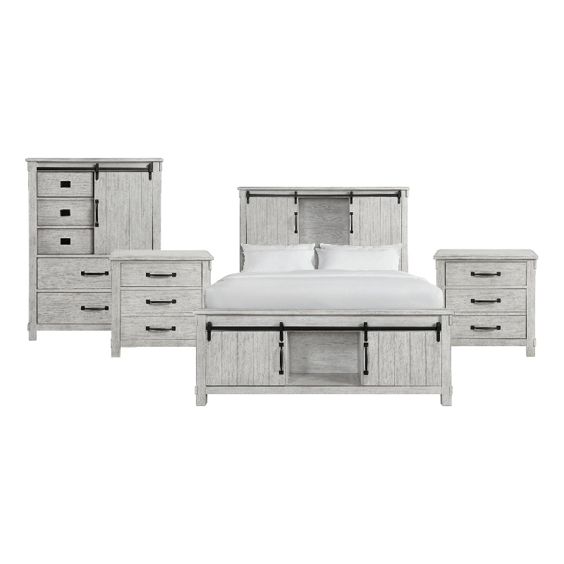 Picket House Furnishings Jack Queen Platform Storage 4PC Bedroom Set