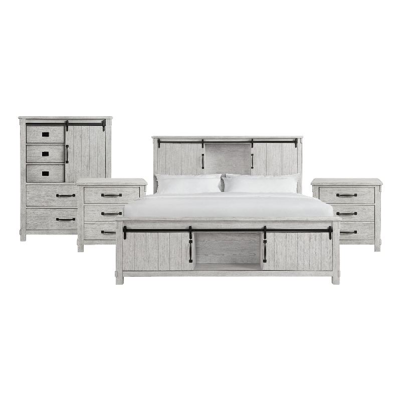 Picket House Furnishings Jack King Platform Storage 4PC Bedroom Set