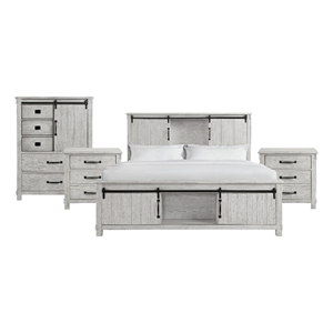 Picket House Furnishings Jack King Platform Storage 4PC Bedroom Set