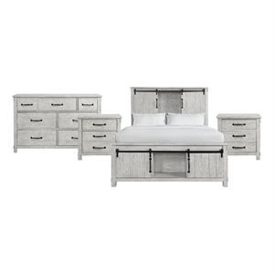 Picket House Furnishings Jack Queen Platform Storage 4PC Bedroom Set