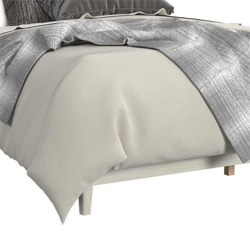 Picket House Furnishings Clare King Uph 4PC Bedroom Set in Almond