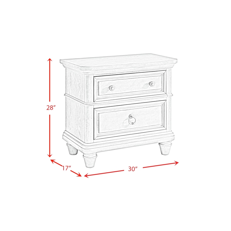 Picket House Furnishings Emiko King 3PC Bedroom Set in Light Grey