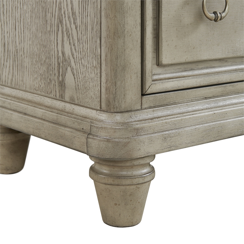 Picket House Furnishings Emiko King 3PC Bedroom Set in Light Grey