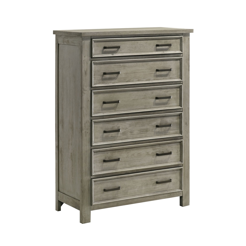 Picket House Furnishings Damen King Storage 4PC Bedroom Set in Drift Grey