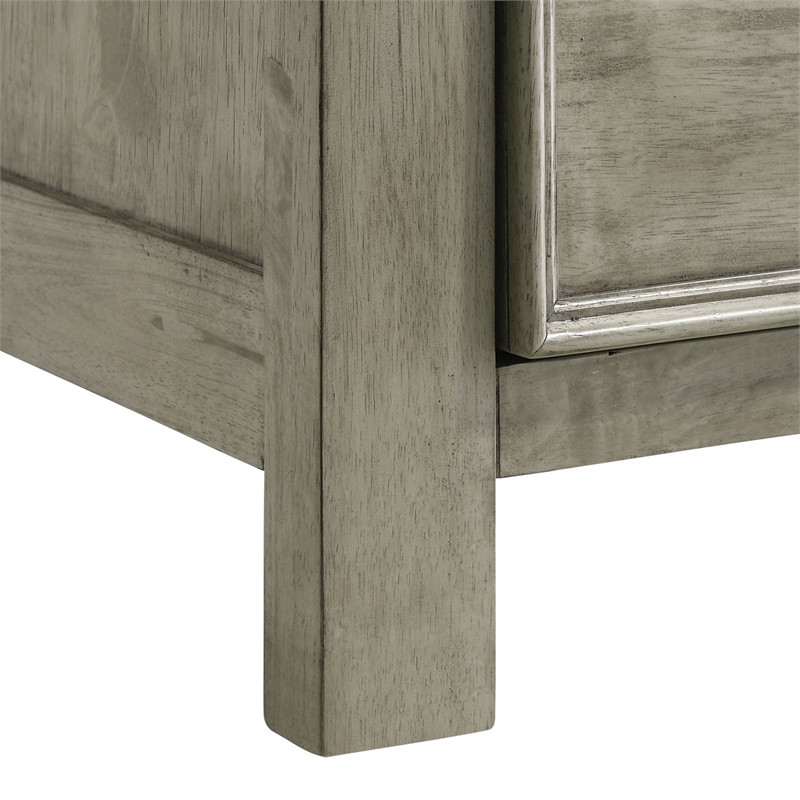 Picket House Furnishings Damen King Storage 4PC Bedroom Set in Drift Grey