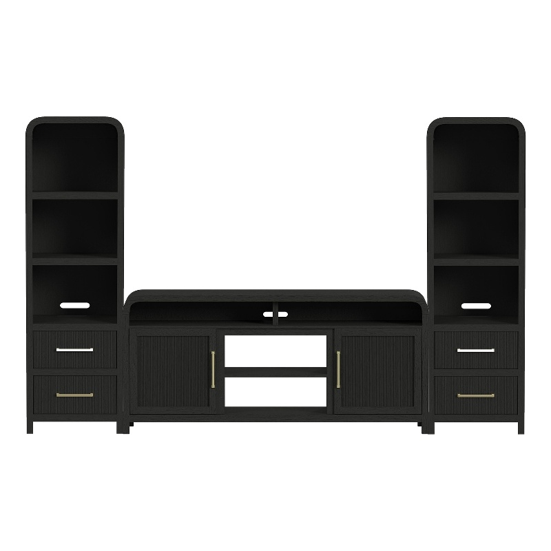 Picket House Furnishings Woodridge 3PC Entertainment Unit With 70