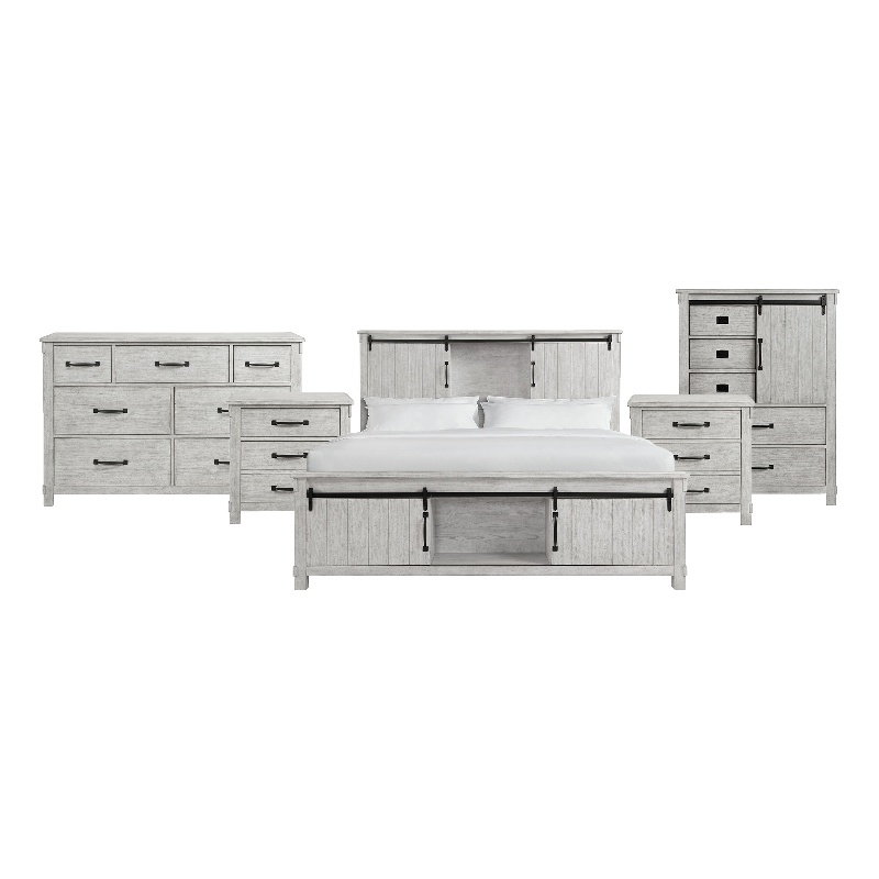 Picket House Furnishings Jack King Platform Storage 5PC Bedroom Set