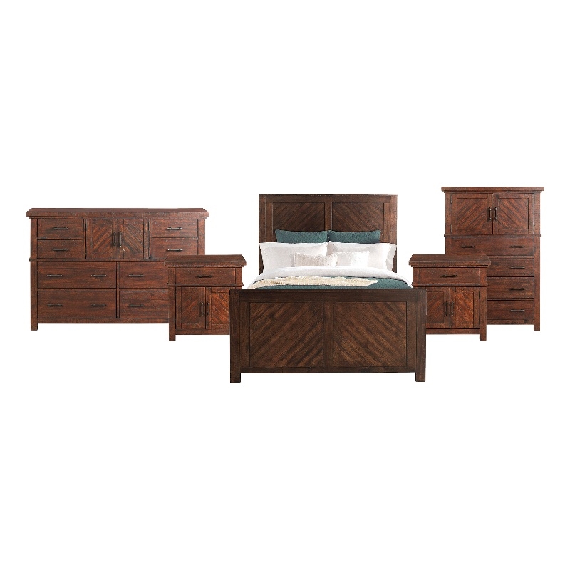 Picket House Furnishings Dex Queen Platform Storage 5PC Bedroom Set