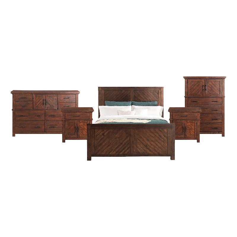 Picket House Furnishings Dex King Platform Storage 5PC Bedroom Set