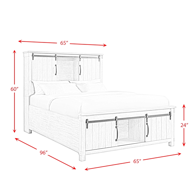 Picket House Furnishings Jack Queen Platform Storage 5PC Bedroom Set