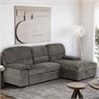 Primo International Parkview Metal Foam Solid Wood with Storage in Gray