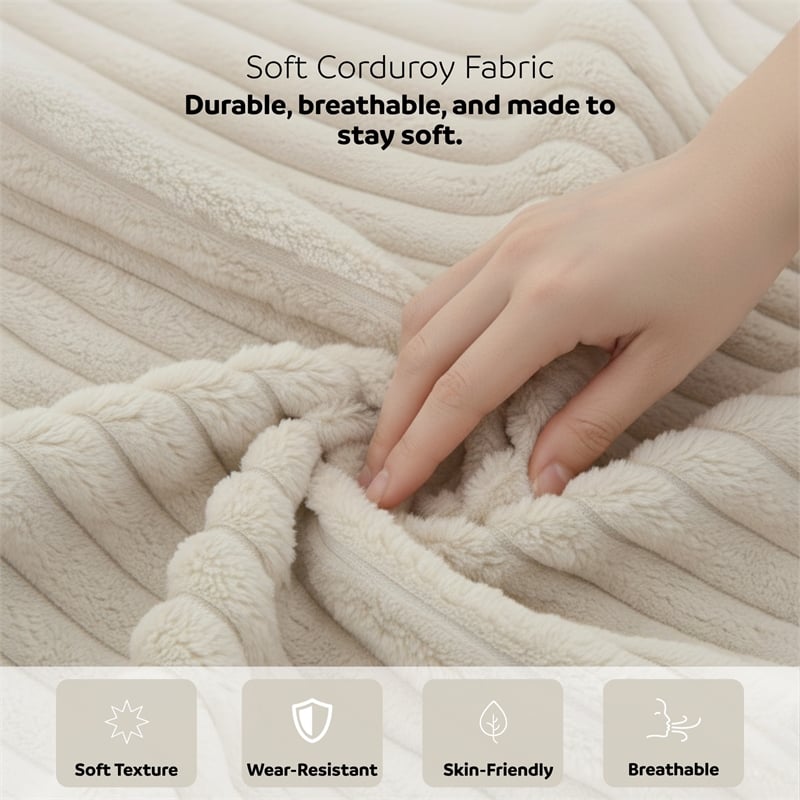 Cocoon Taupe Oversized Fabric Cuddler Chaise with Cupholder and USB Ports