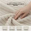 Cocoon Taupe Oversized Fabric Cuddler Chaise with Cupholder and USB Ports