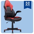 Sealy Gamer 115 Black/Red Faux Leather Office Chair with Fabric Upholstery