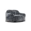 Sealy Tore Blue Faux Fur Bean Bag with Shredded Foam for Ultimate Comfort