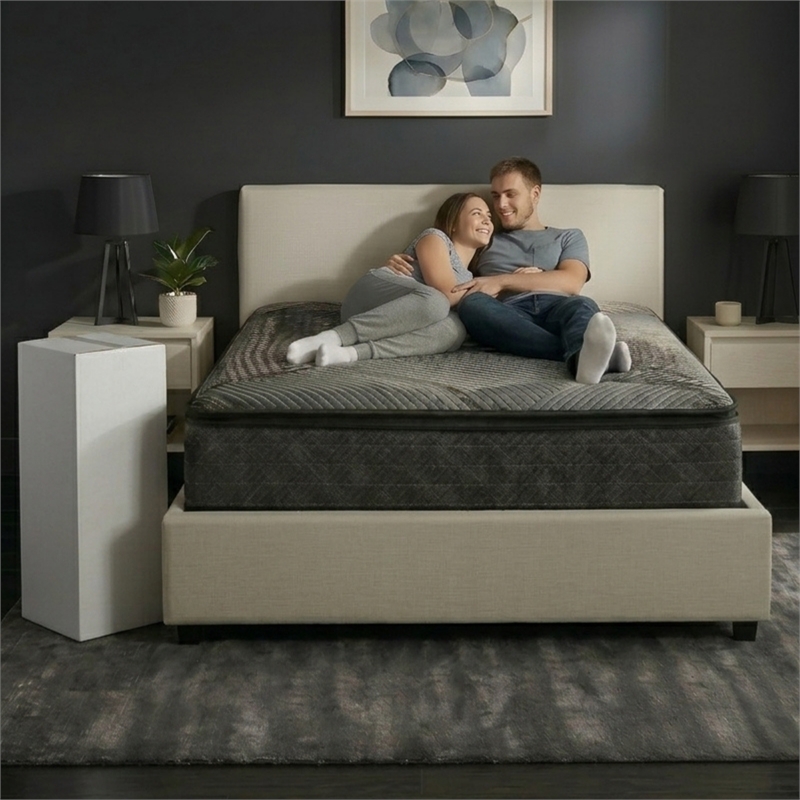 Sterling 13 inch California King Pillow Top Gel Memory Foam Hybrid Mattress