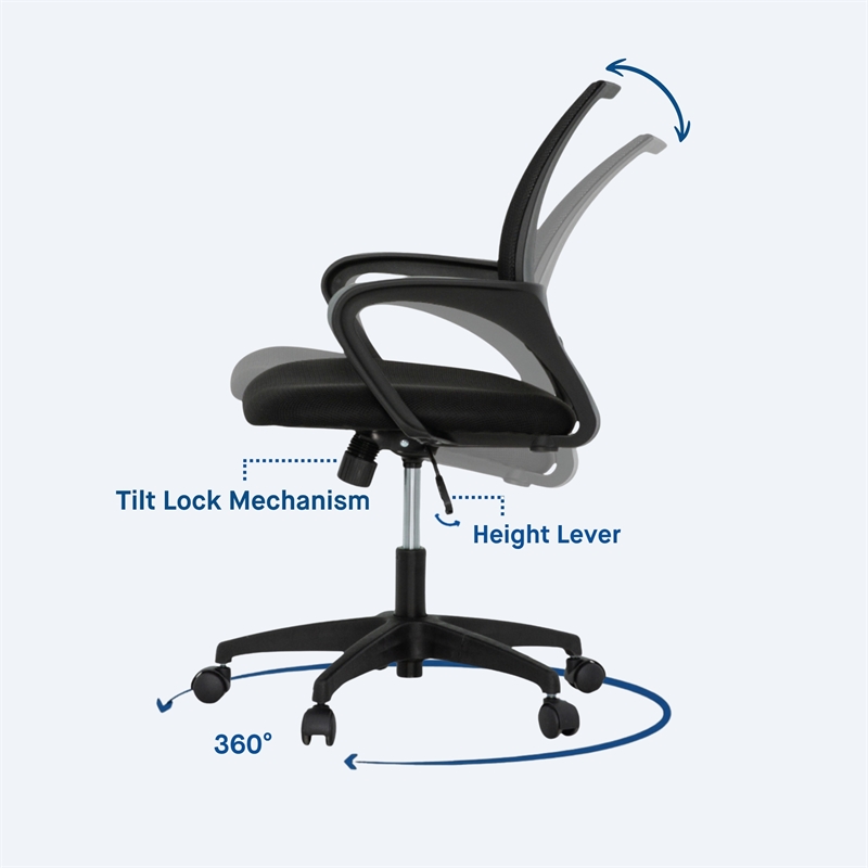 Sealy Jupiter Ergonomic Mesh Office Chair with Tilt