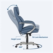 Sealy Palisade Blue Faux Leather Office Chair