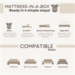 Divine Ultra 13 in. Gel Memory Foam Mattress Queen