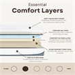 Divine Ultra 13 in. Gel Memory Foam Mattress Queen