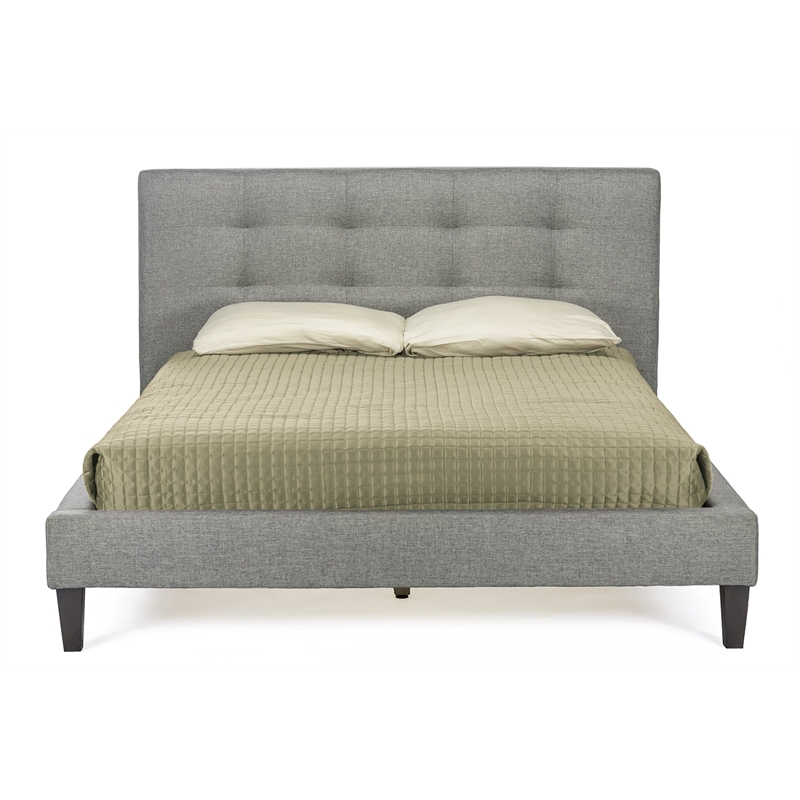  Quincy Upholstered  Full Platform Bed in Gray