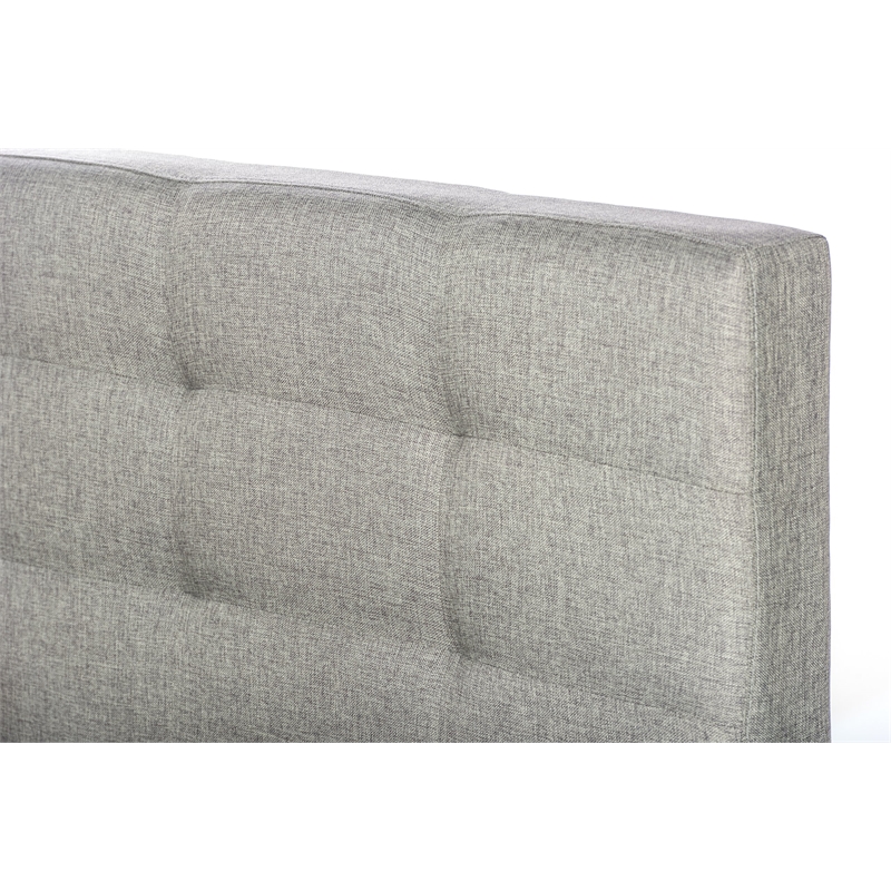  Quincy Upholstered  Full Platform Bed in Gray