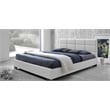 Vivaldi Faux Leather Upholstered Full Platform Bed in White