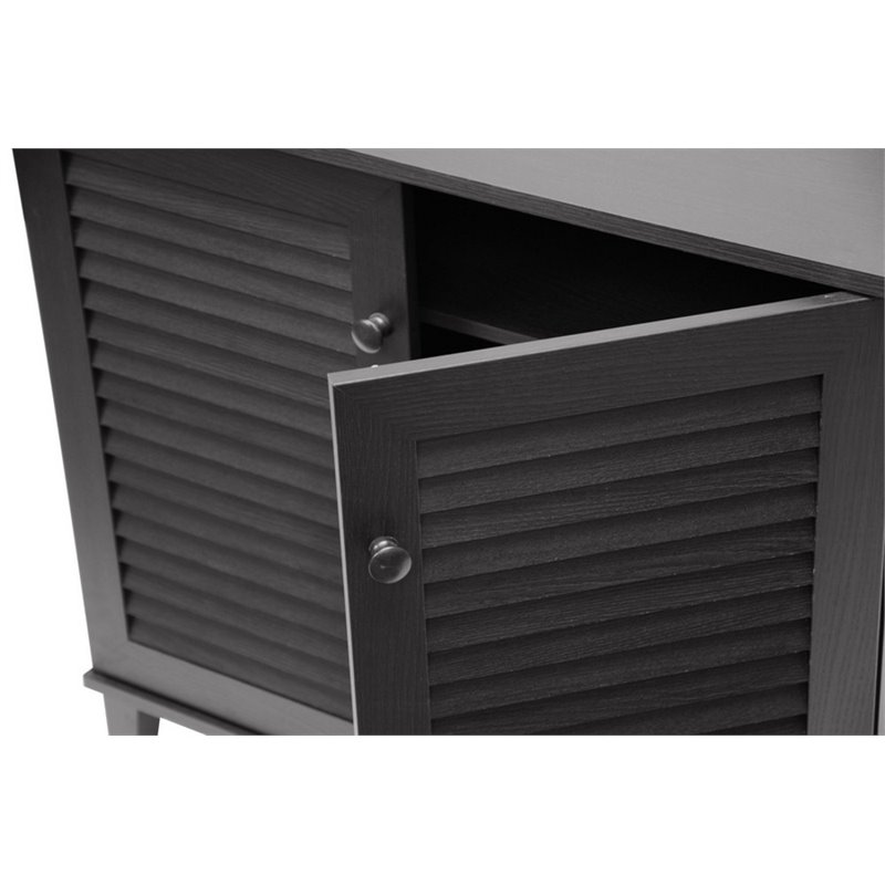 Coolidge 4 Shelf Shoe Cabinet in Espresso