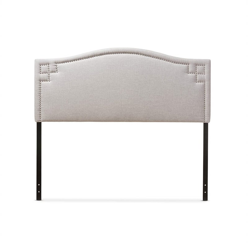 Aubrey Upholstered Full Headboard in Grayish Beige