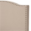 Benjamin Linen Twin Bed in Beige