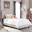 Benjamin Linen Twin Bed in Beige