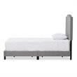 Benjamin Linen Twin Bed in Gray