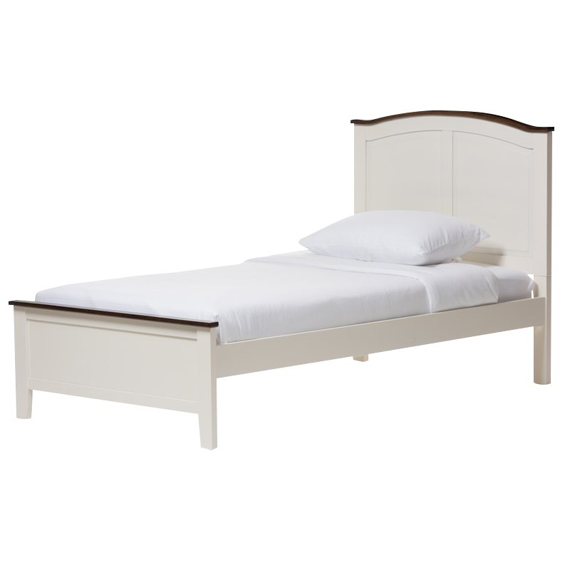 Harry Twin Platform Bed in Butter Milk