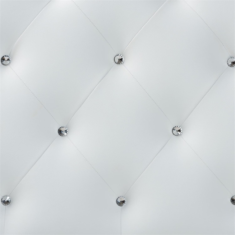 Rita Faux Leather Upholstered Twin Headboard in White