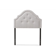 Cora Upholstered Twin Headboard in Grayish Beige