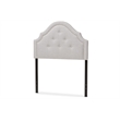 Cora Upholstered Twin Headboard in Grayish Beige