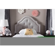 Cora Upholstered Twin Headboard in Grayish Beige