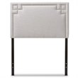 Geneva Upholstered Twin Headboard in Grayish Beige