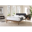 Leyton King Platform Bed in Gray