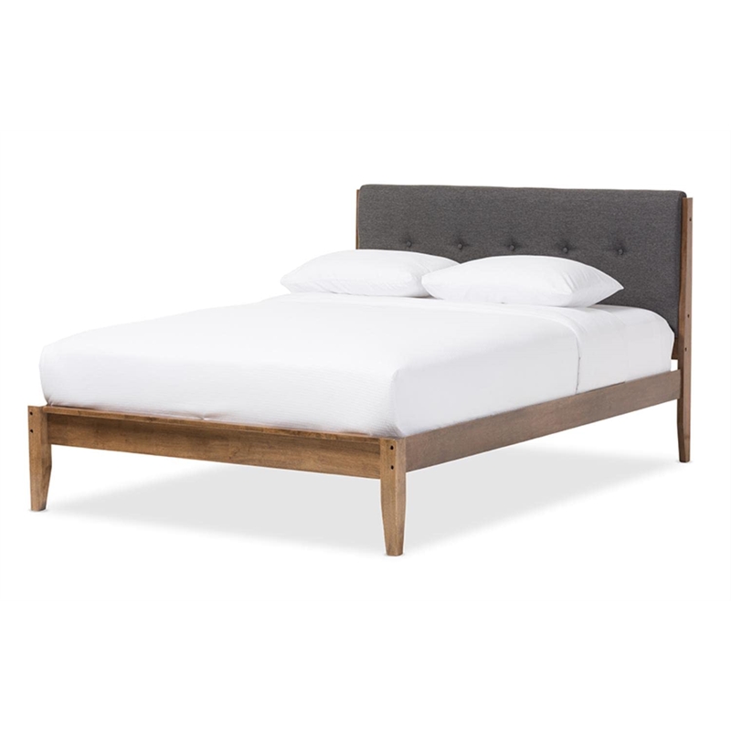 Leyton King Platform Bed in Gray