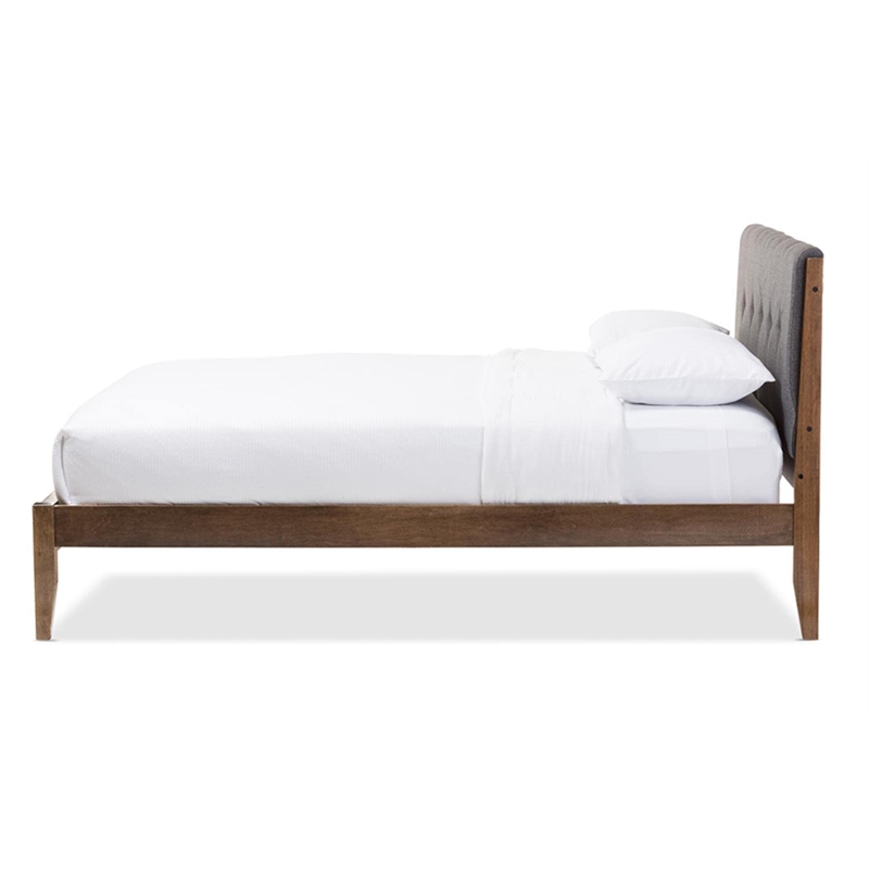 Leyton King Platform Bed in Gray