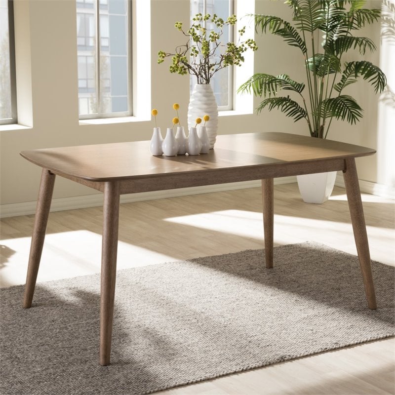 Edna Dining Table in Light Brown