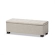 Roanoke Storage Bench in Beige