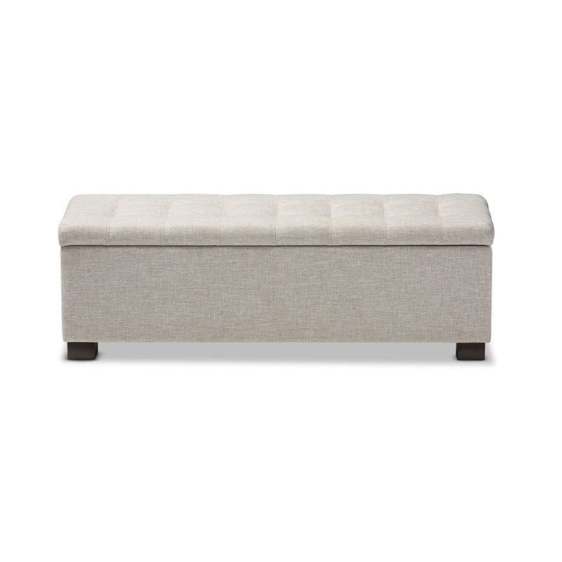 Roanoke Storage Bench in Beige