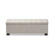 Roanoke Storage Bench in Beige
