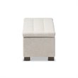 Roanoke Storage Bench in Beige