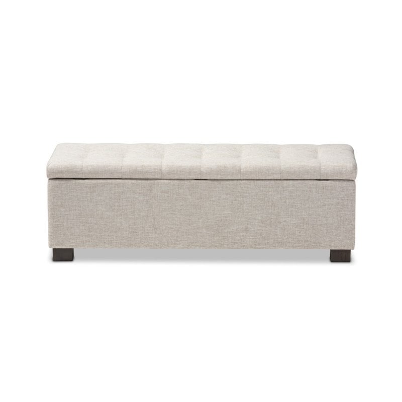Roanoke Storage Bench in Beige
